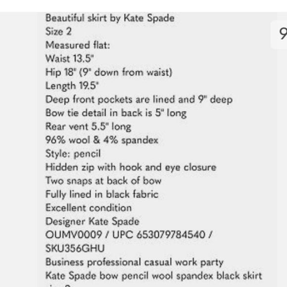 KATE SPADE Pencil skirt - Picture 9 of 9